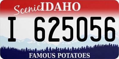 ID license plate I625056