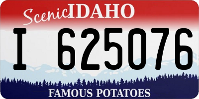 ID license plate I625076