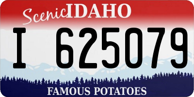 ID license plate I625079
