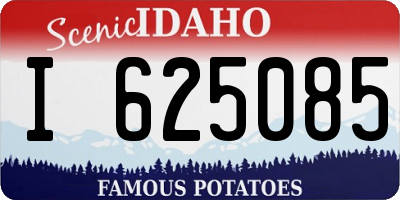 ID license plate I625085