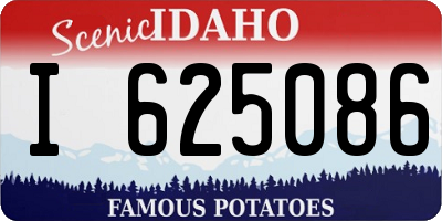 ID license plate I625086