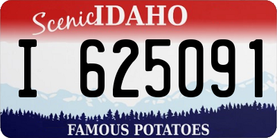 ID license plate I625091