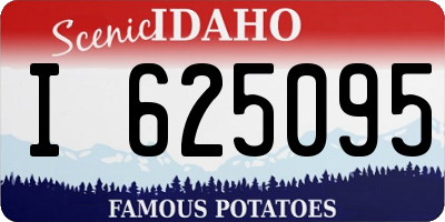 ID license plate I625095