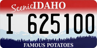 ID license plate I625100