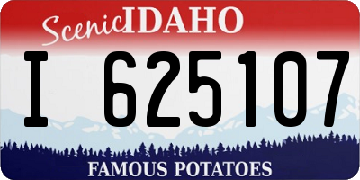 ID license plate I625107