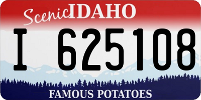 ID license plate I625108