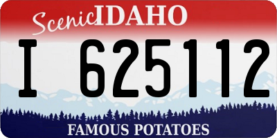 ID license plate I625112