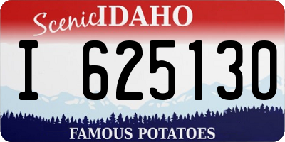 ID license plate I625130