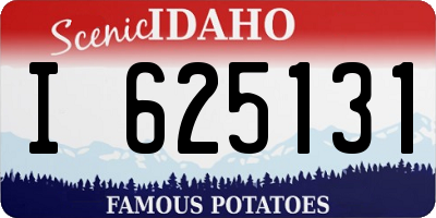 ID license plate I625131