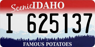 ID license plate I625137