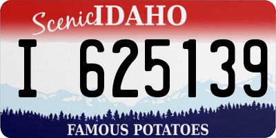 ID license plate I625139