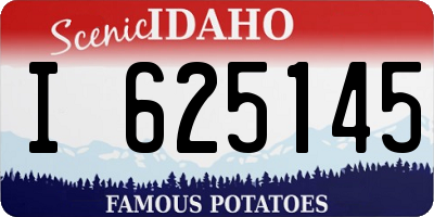 ID license plate I625145