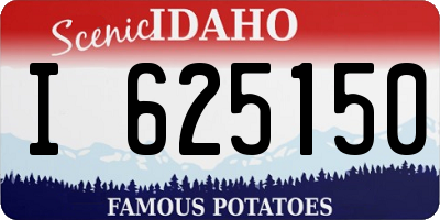 ID license plate I625150