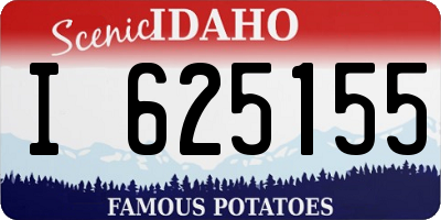 ID license plate I625155