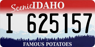ID license plate I625157