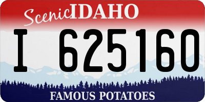 ID license plate I625160