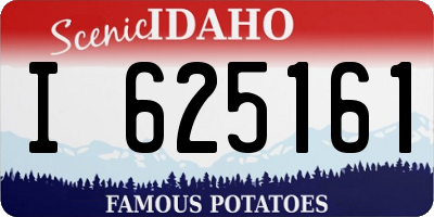ID license plate I625161