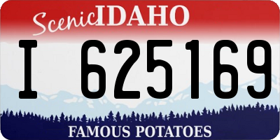 ID license plate I625169