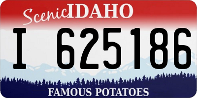 ID license plate I625186