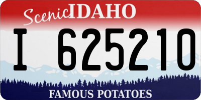 ID license plate I625210