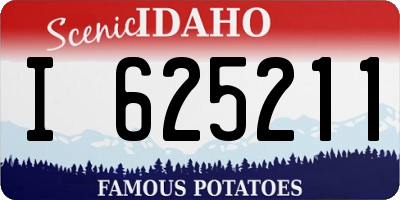 ID license plate I625211