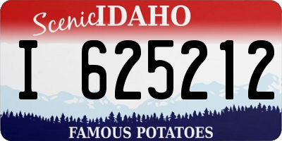 ID license plate I625212