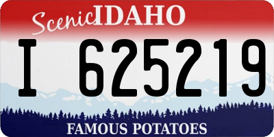 ID license plate I625219