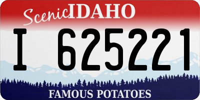 ID license plate I625221
