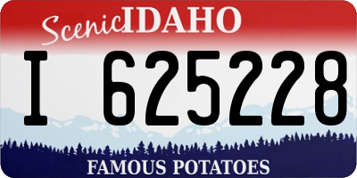 ID license plate I625228