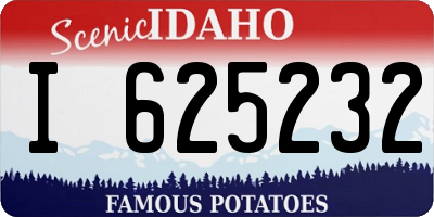 ID license plate I625232