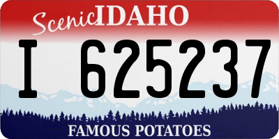 ID license plate I625237
