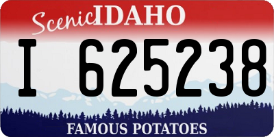 ID license plate I625238