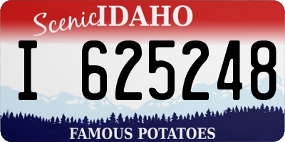 ID license plate I625248