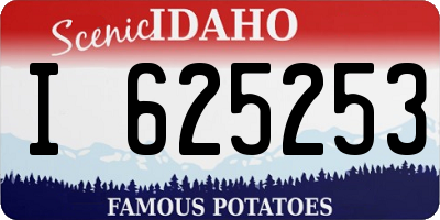 ID license plate I625253