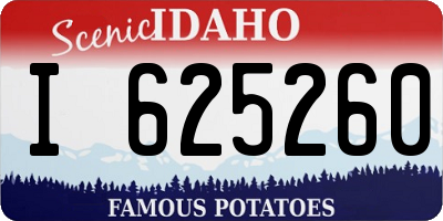ID license plate I625260