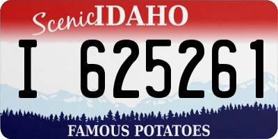 ID license plate I625261