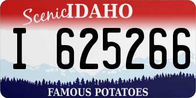 ID license plate I625266