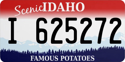 ID license plate I625272