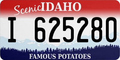 ID license plate I625280