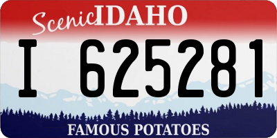 ID license plate I625281