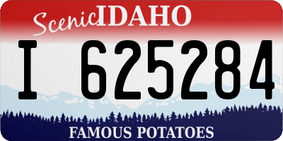 ID license plate I625284