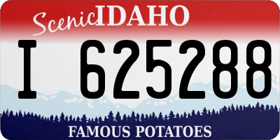 ID license plate I625288