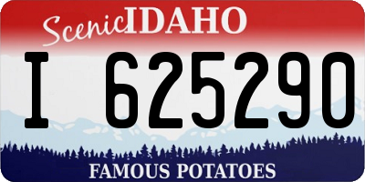ID license plate I625290
