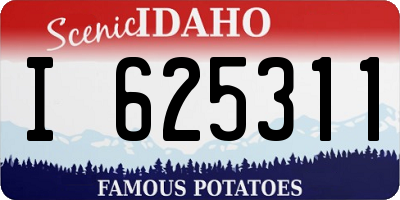 ID license plate I625311