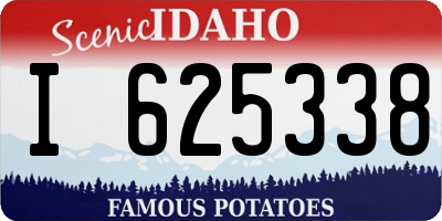 ID license plate I625338