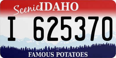 ID license plate I625370