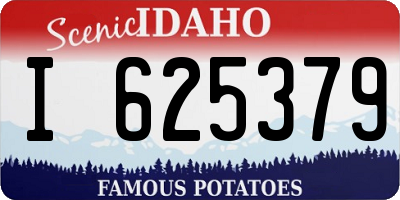 ID license plate I625379