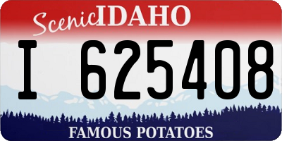 ID license plate I625408