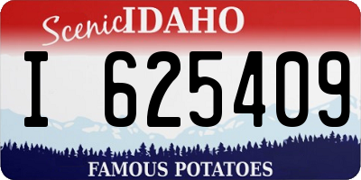 ID license plate I625409