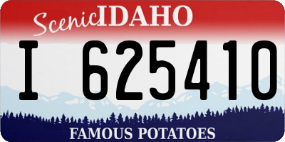 ID license plate I625410